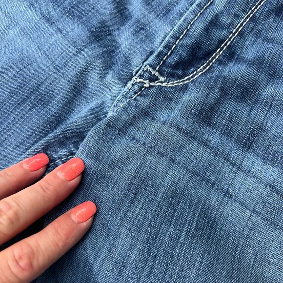 Ariat Slim Fit Mid Rise Icon Stackable Straight Leg Stretch Jeans 32S 10017216 - Picture 6 of 7